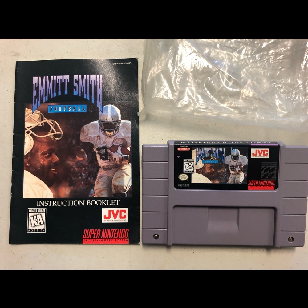 Super Nintendo Emmitt Smith Football